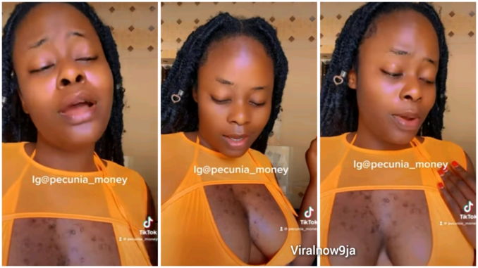 She dey Collect WotoWoto Reactions As Peculia Wins Best Chest Award with her latest video Shaking her Hairy B00bs Watch