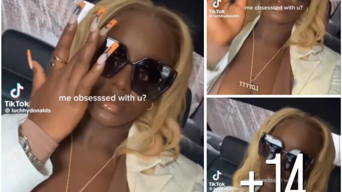 Nollywood actress Luchy Donald drop a sexy video showing half of her bre@st on TikTok (watch it)